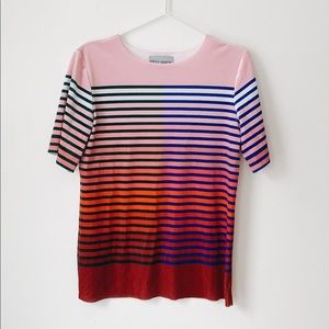 Kitty Joseph velvet striped shirt
